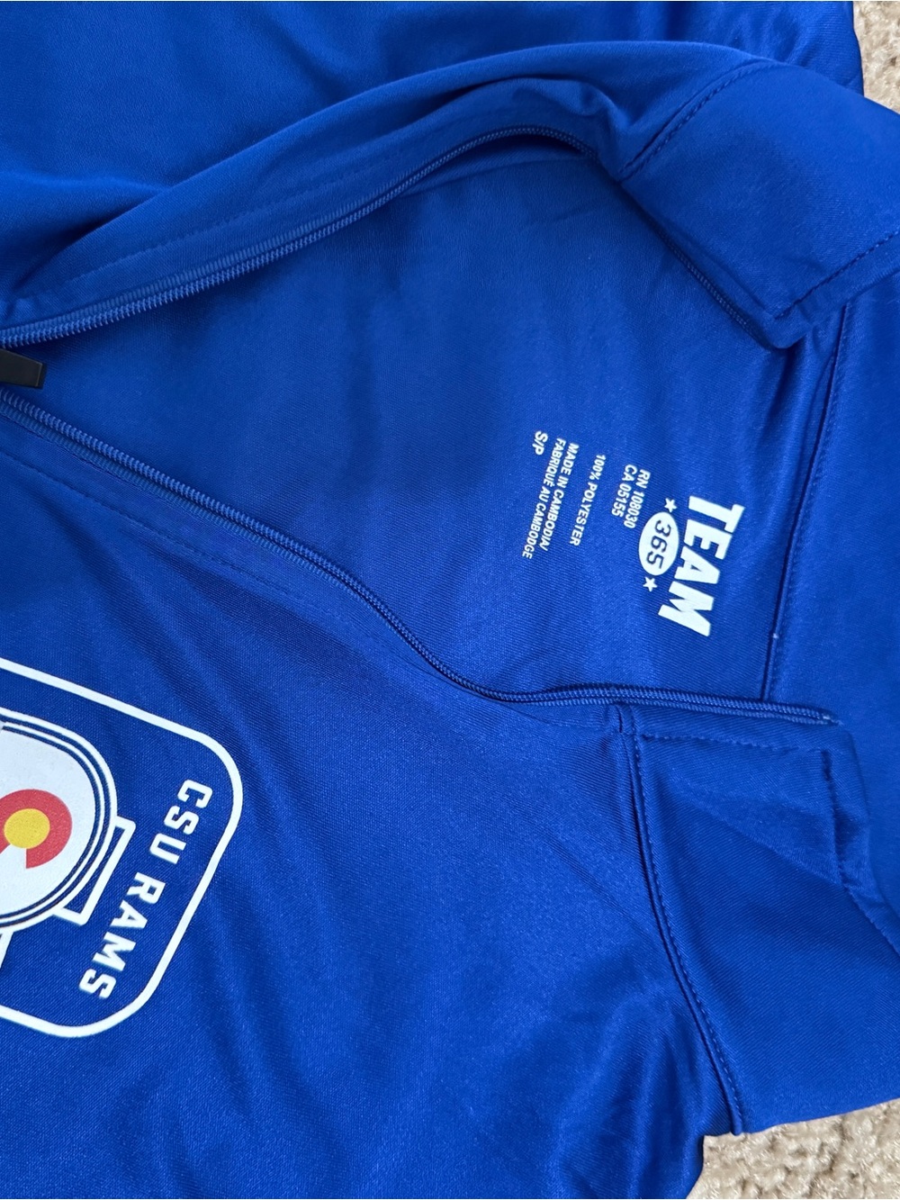 CSU Rams Blue Quarter-Zip - Picture 4 of 4